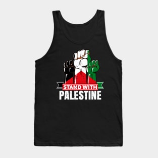 Stand With Palestine Will Be Free Flag Free Jerusalem, Free Gaza Tank Top